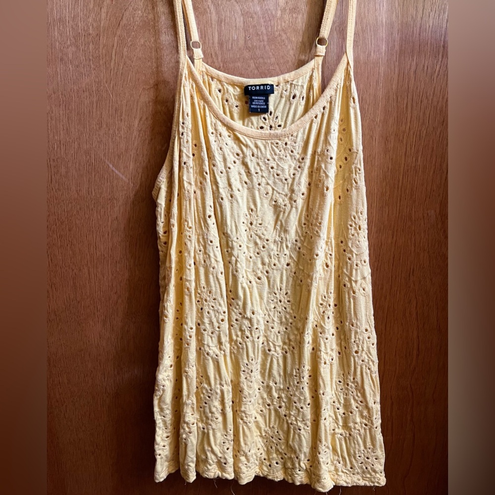Torrid Yellow Sleeveless Camisole Top